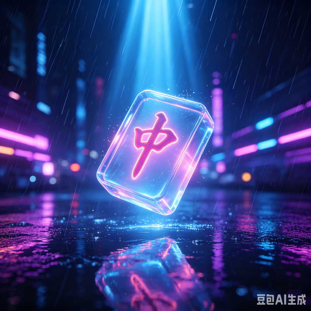 mahjong set with dice and chips