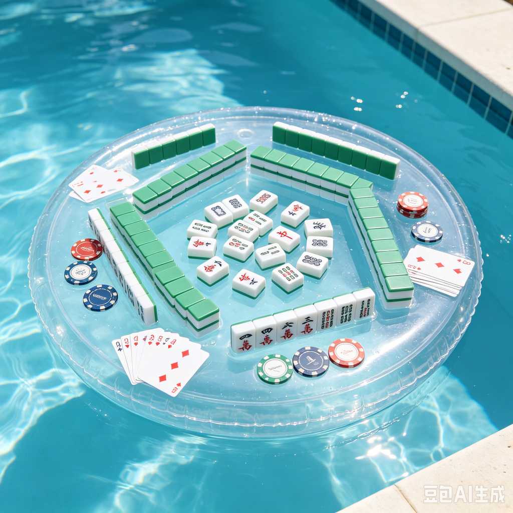 travel mahjong table mat set